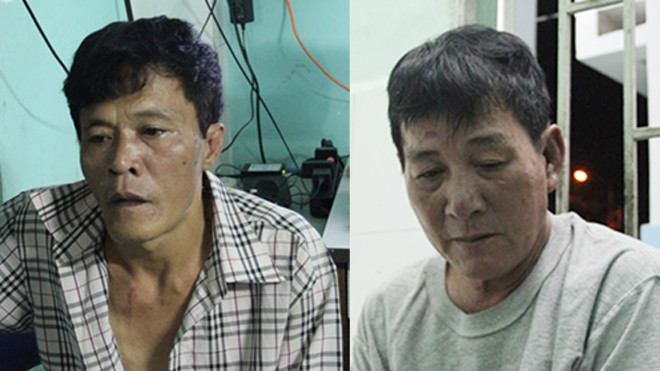 Minh và Tuấn Tại cơ quan công an.