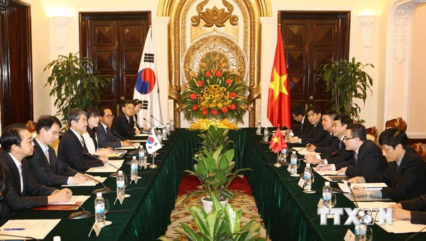 Quang cảnh buổi đối thoại. (Ảnh: Doãn Tấn/TTXVN)