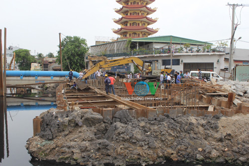 Công trình nơi phát hiện xác người đàn ông.