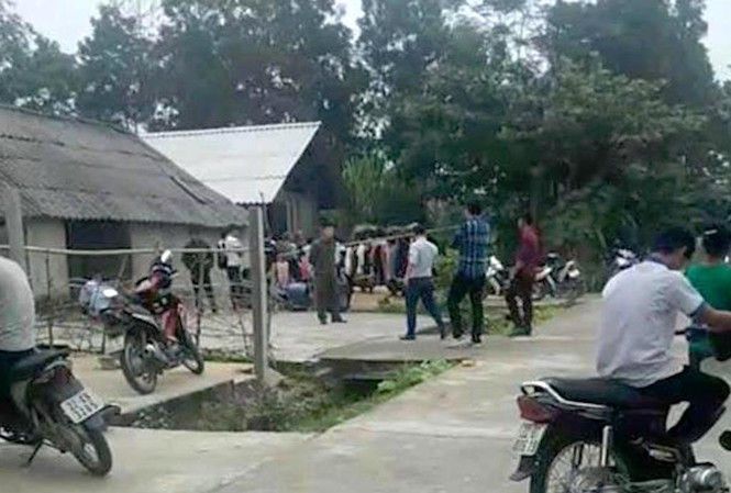 Hiện trường vụ việc.