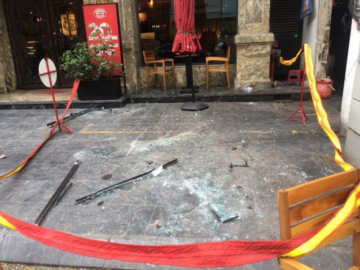 Hiện trường vụ việc.