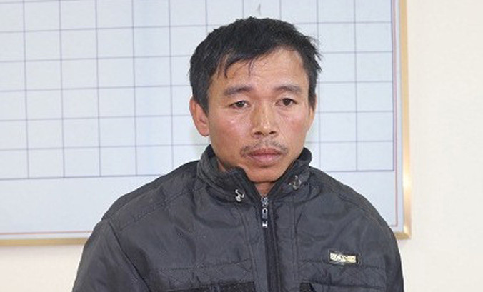 Trần Văn Hiệp tại cơ quan công an. Ảnh: Công an cung cấp.