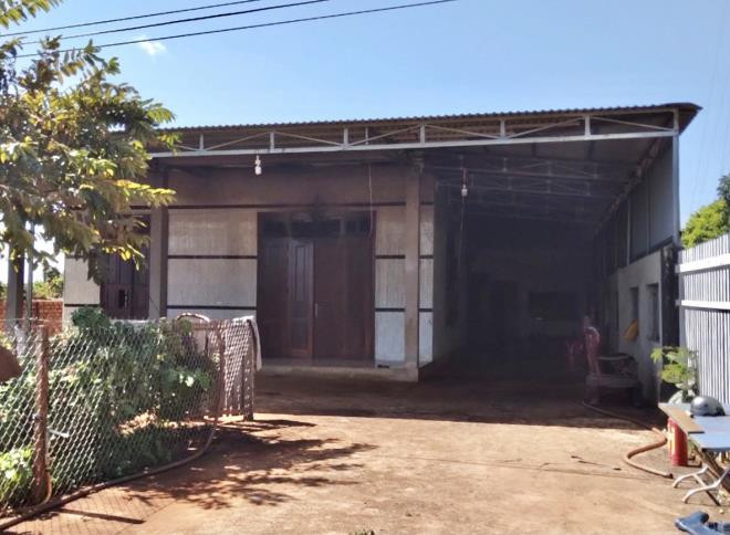 Ngôi nhà nơi ông Đoàn Quang Lượng tẩm xăng tự thiêu. Ảnh: VTC News