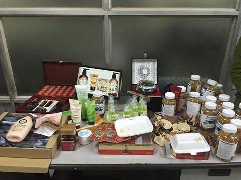 Thu hàng nghìn mỹ phẩm, thực phẩm chức năng nhập lậu