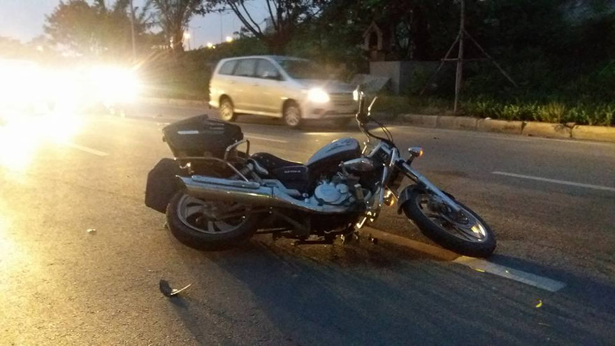 Hiện trường vụ tai nạn.