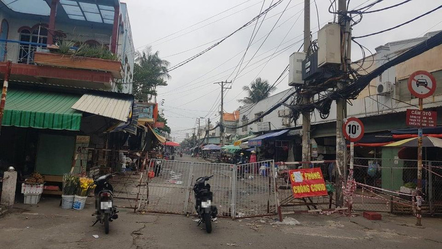 Chợ Gò Đen đã tạm dừng hoạt động từ hôm nay 