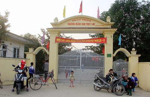 Trường Mầm non Thụ Lộc. Ảnh: Đ.H.