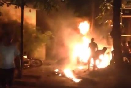 Hiện trường vụ việc.