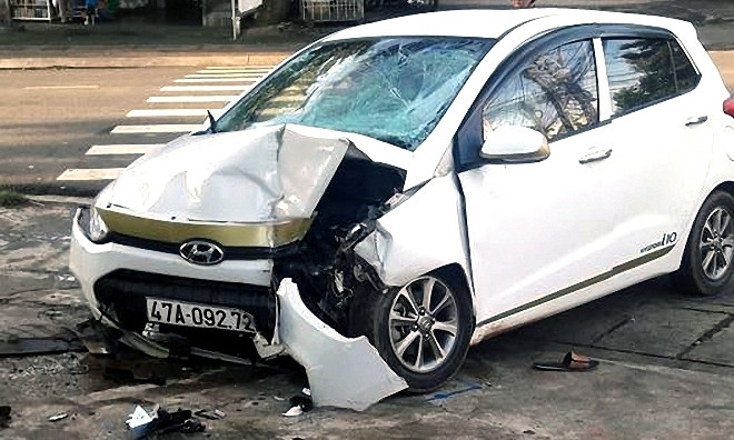 Chiếc xe ô tô gây tai nạn liên hoàn