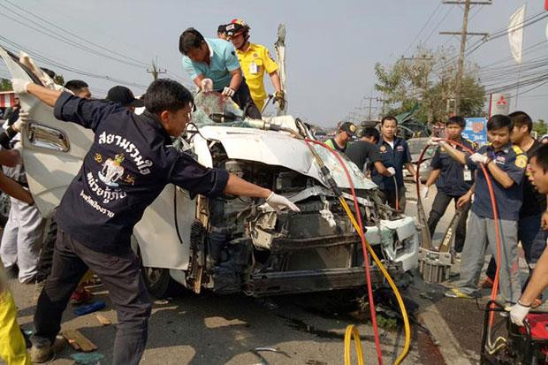 Hiện trường vụ tai nạn.