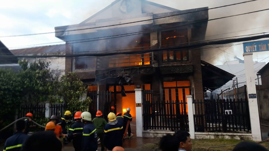 Hiện trường vụ cháy.