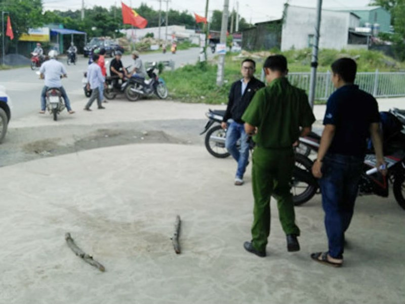 Hiện trường xảy ra vụ án mạng. Ảnh: LL/PLO