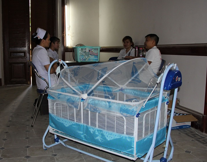 Phòng săn sóc đặc biệt của Tòa dành cho bị cáo và con nhỏ. Ảnh: Tân Châu