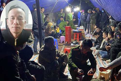 Ban chuyên án triệt phá tụ điểm đánh bạc (ảnh lớn) và Hải 'lu' (ảnh nhỏ).