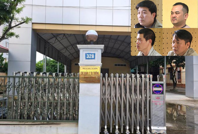 Các bị can bị khởi tố (ảnh nhỏ). Ảnh Công an cung cấp