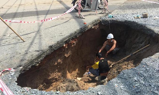 Rùng mình với hố tử thần tại TPHCM