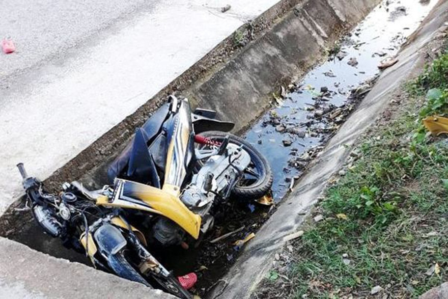 Hiện trường vụ tai nạn. Ảnh: ATGT