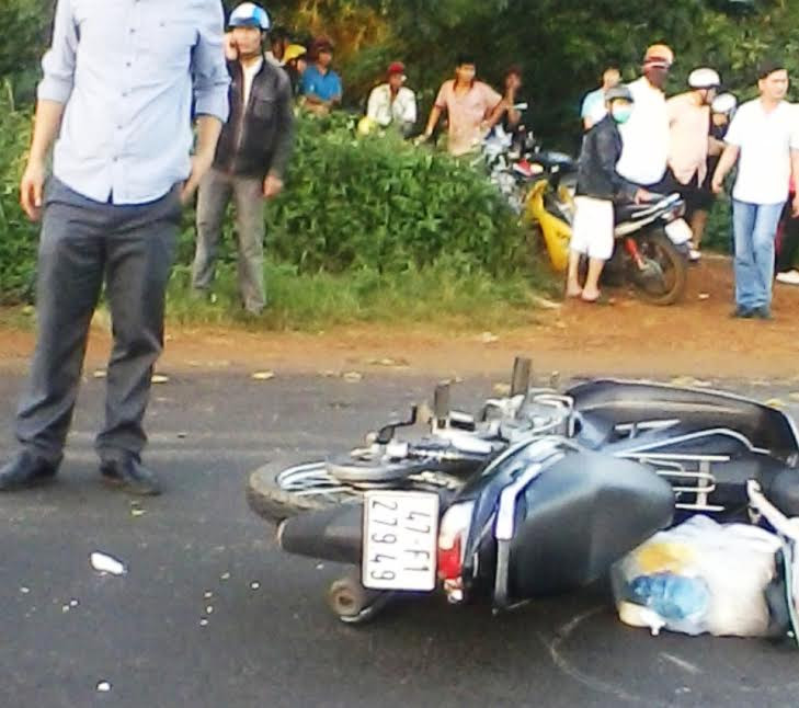 Hiện trường vụ tai nạn giao thông