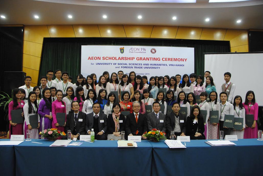 Tập đoàn AEON trao 60 suất học bổng cho sinh viên xuất sắc