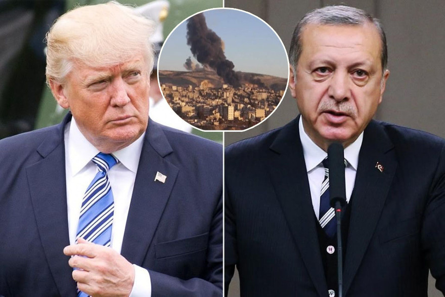 Tổng thống Mỹ Donald Trump và người đồng cấp Thổ Nhĩ Kỳ Recep Tayyip Erdogan điện đàm về tình hình căng thẳng tại biên giới phía bắc Syria. Ảnh minh hoạ