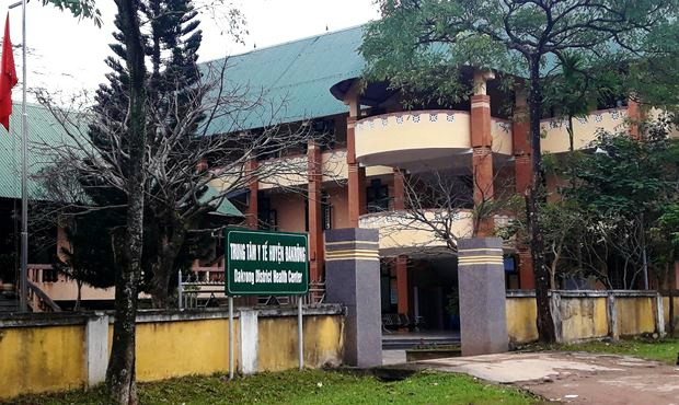 Trụ sở Trung tâm Y tế huyện rẻo cao Đakrông.