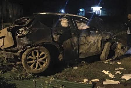 Hiện trường vụ tai nạn.