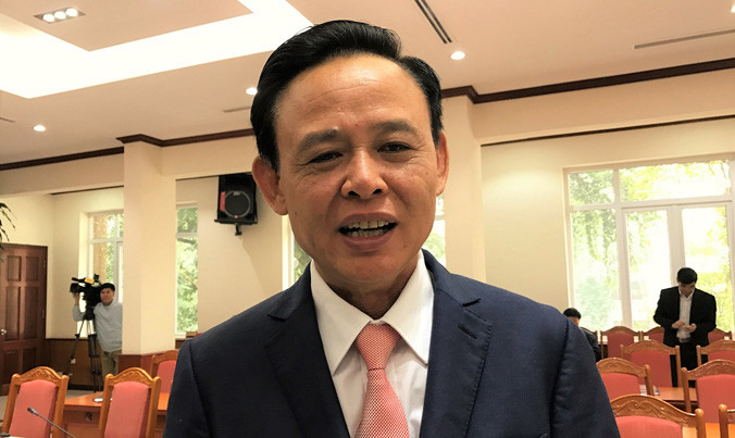 Thứ trưởng Bộ NN&PTNT Hà Công Tuấn cho biết sẽ xem xét công tác cán bộ, nếu không đạt được chỉ tiêu về giảm số vụ vi phạm và thiệt hại do xâm hại rừng. Ảnh: Phạm Anh.