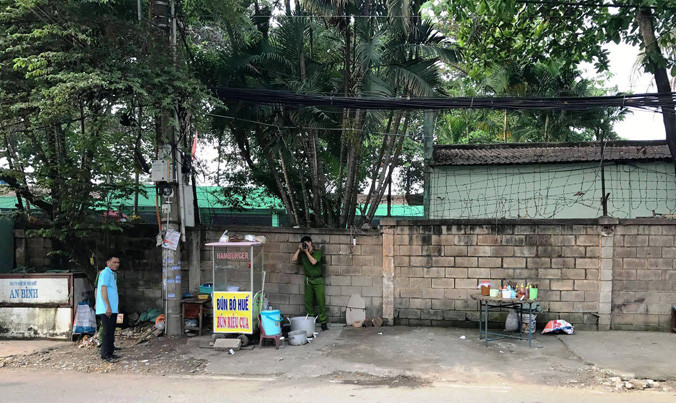 Khu vực chị Tuyết thường bán bún riêu.