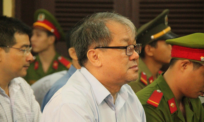 Ông Phạm Công Danh tại phiên tòa chiều nay 27/12. Ảnh: Tân Châu.