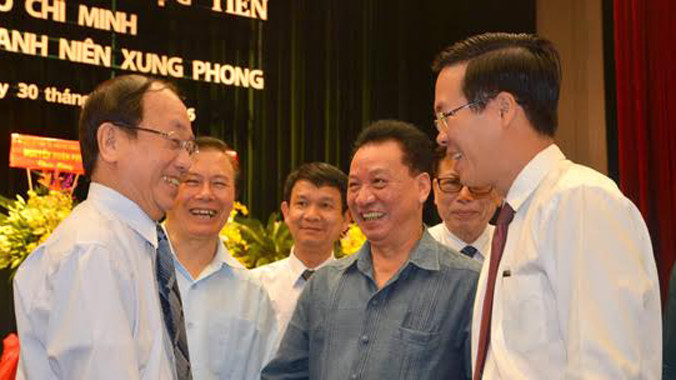 Đồng chí Võ Văn Thưởng- Uỷ viên Bộ Chính trị- Trưởng ban tuyên giáo Trung ương chia sẻ với các đại biểu.