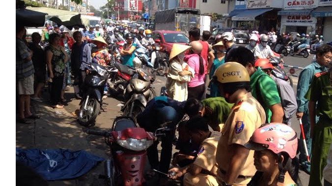 Hiện trường vụ việc.