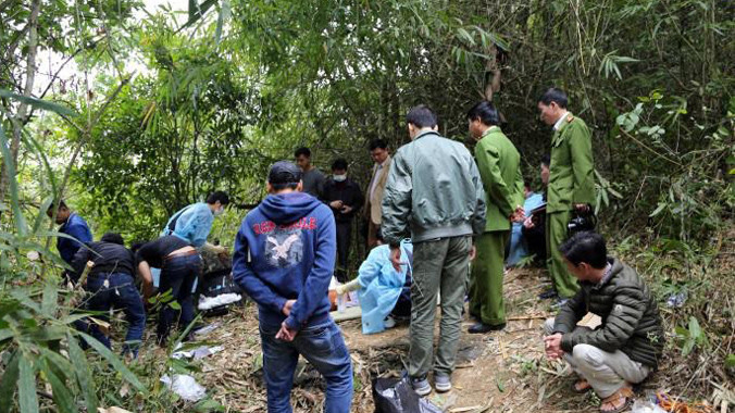 Nơi bà Thi bị sát hại *ảnh: N. Thái.