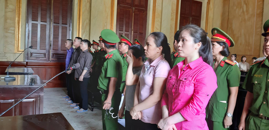 Tòa vừa tuyên 4 án tử hình, 38 năm tù cho 6 bị cáo. Ảnh: Tân Châu