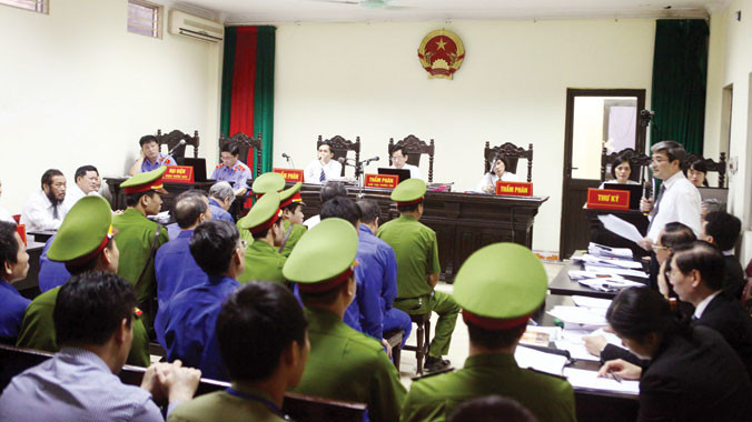 Quang cảnh phiên xét xử phúc thẩm. Ảnh: TTXVN