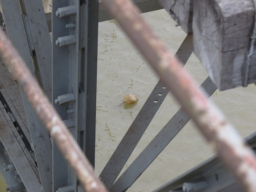 Khu vực phát hiện quả bom. Ảnh: Thanh Hà.