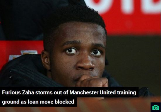 Wilfried Zaha rất muốn rời khỏi Old Trafford