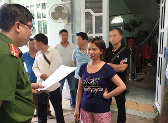 Trần Thị Hiền thời điểm bị bắt