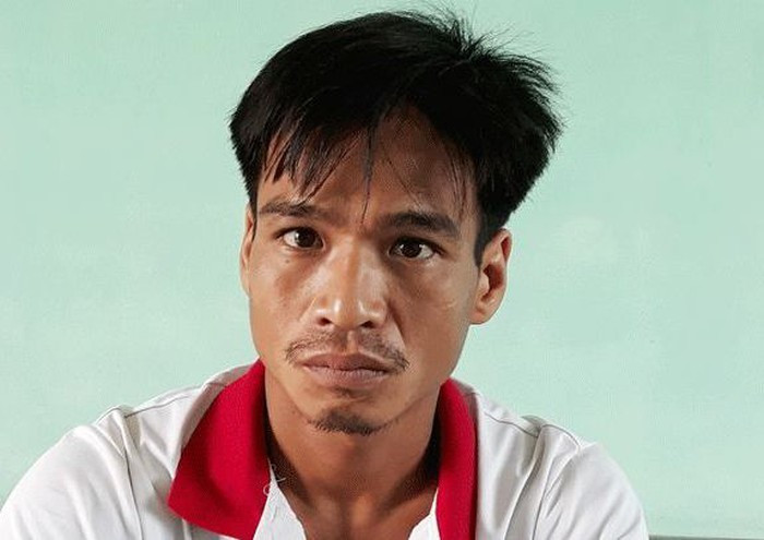 Dũng tại cơ quan điều tra. Ảnh: Công an cung cấp