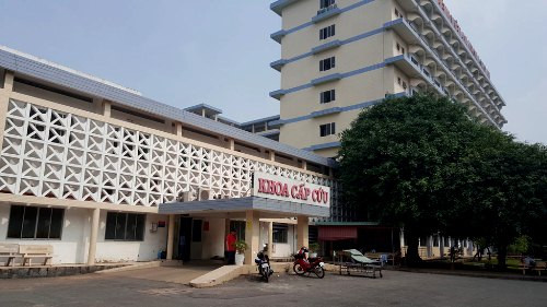 Bệnh viện Đa khoa Long An, nơi xảy ra vụ việc. Ảnh: Hoàng Nam.