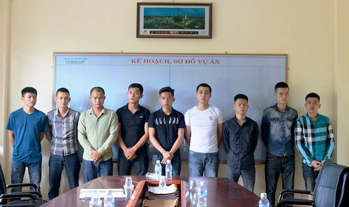 Một số nghi can tham gia vụ truy sát