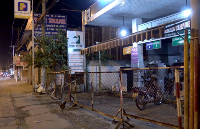 Cây xăng nơi xảy ra vụ việc