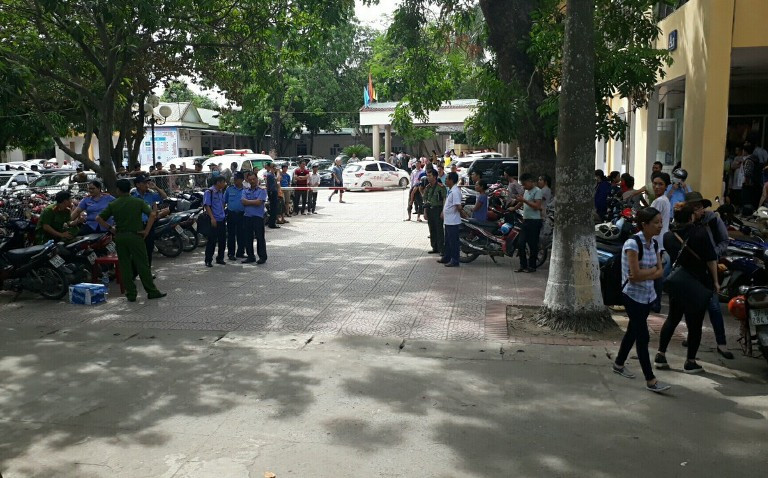 Hiện trường nơi xảy ra vụ việc