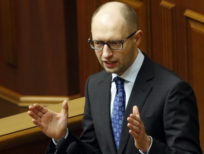 Thủ tướng Ukraine Arseny Yatsenyuk. (Nguồn: AFP)