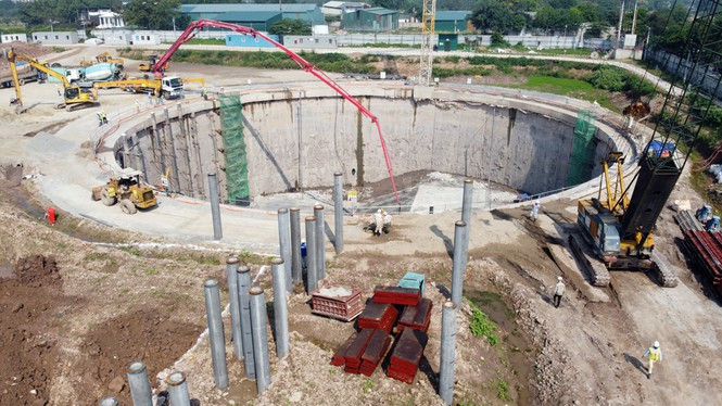 Nhà máy xử lý nước thải Yên Xá. Ảnh: Hoàng Mạnh Thắng