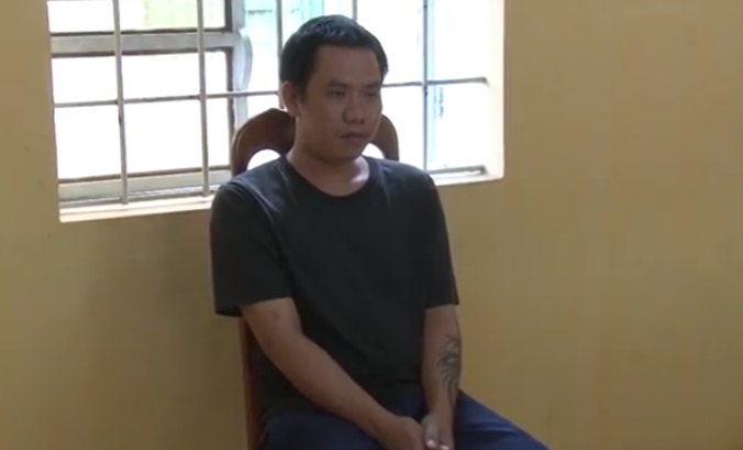 Trần Văn Sang tại cơ quan điều tra.