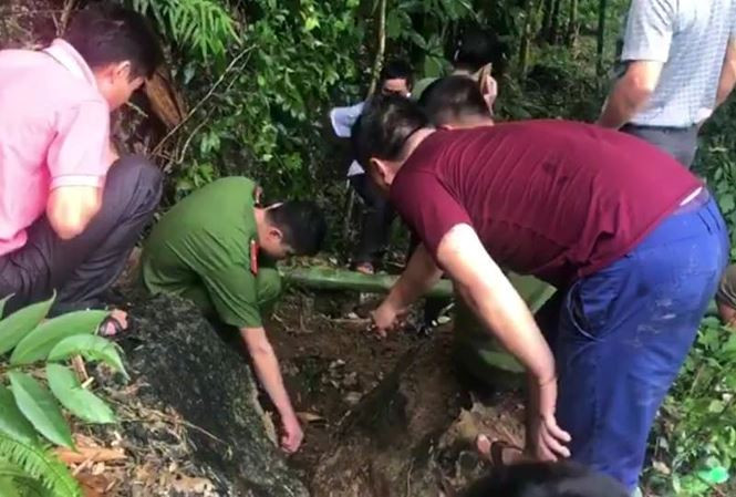 Khu vực được cho là nơi cất giữ kho báu 3 tấn vàng ở xã Mông Ân. Ảnh: DC