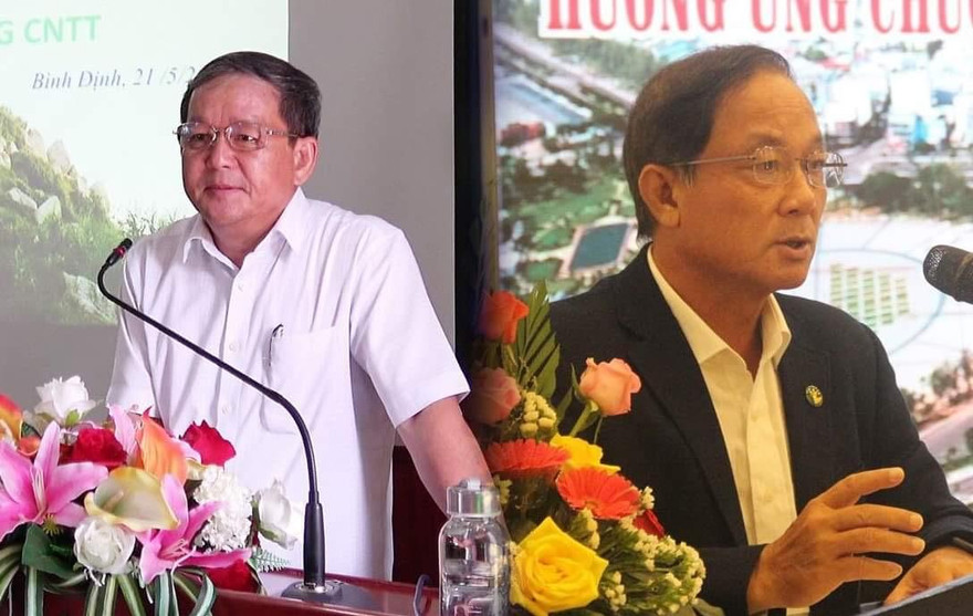 Cục phó Cục Thuế Bình Định Nguyễn Công Thành và Giám đốc Sở Du lịch Bình Định Nguyễn Văn Dũng.