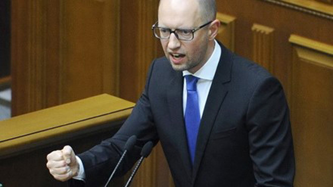 Thủ tướng Ukraine Arseniy Yatsenyuk. Nguồn: AFP/TTXVN