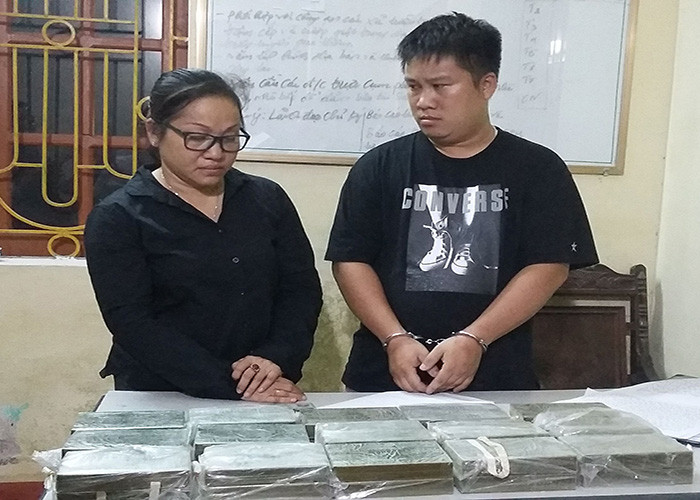 Tang vật và đối tượng liên quan. Ảnh công an Hải Dương.