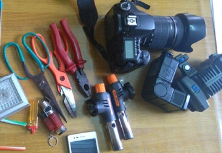 Tang vật vụ án.